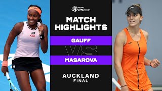 Coco Gauff vs. Rebeka Masarova | 2023 Auckland Final | WTA Match Highlights