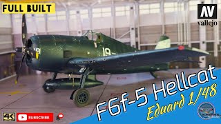 F6f-5 Hellcat Eduard 1/48 Full Built #airbrushing #modellbau