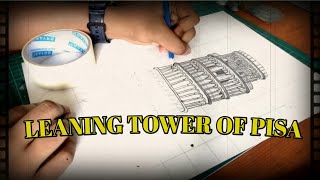 leaning tower of pisa // simple sketch | VLOG 10