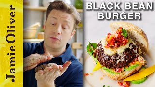 Black Bean Burger | Jamie Oliver's Meat-Free Meals