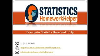 Descriptive Statistics Homework Help