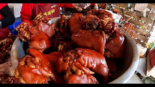 [台灣美食] 萬巒豬腳 來萬巒就是要吃這家-Taiwanese Street Food - Braised pork feet