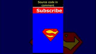 Draw Superman logo with Python || Python Project || Shorts