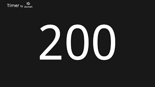 200 Second Countup Timer