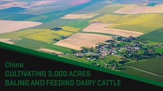 Cultivating 3000 acres in China | Baling alfalfa for thousands of dairy cows | Orkel compactors