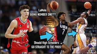 LaMelo Ball is NUMBER ONE! Should players GO PRO after HS!? Hoopqast