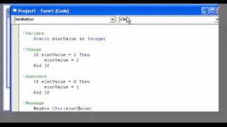 Video 15: VB 6 Programming, Declaring Static, Constants, and Variants