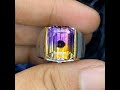 Natural 10.53ct Batu Ametrine Amethyst Citrine Ring Handmade