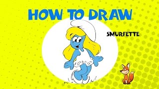 How to draw Smurfette Learn to Draw - ART LESSONS