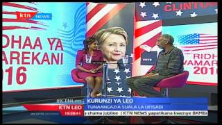 KTN Leo: Kurunzi ya KTN; Donald Trump ni mwanabiashara maarufu na Clinton ni mwanasiasa, 8/11/16