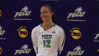 Post Match: @FGCU_VB Sweeps North Alabama