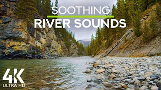 8 HOURS of Soothing River Sounds for Relax, Study, Work - 4K Cascade River of Stewart Canyon, Сanada