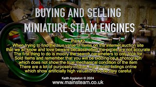 BUYING AND SELLING MINIATURE STEAM ENGINES - PART #2