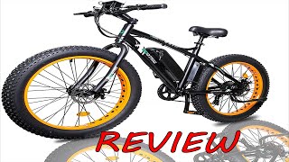 ECOTRIC Electric Powerful Bicycle 26“ Fat Tire Bike 500W Review