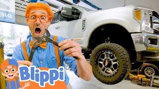 Big Day at the Garage with Cars, Trucks & Vehicles - with Tools Song | Educational Videos For Kids