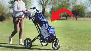 Tangkula Golf Push Pull Cart with Seat Review:  The Perfect Golf Companion!