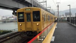 平日朝の新白島駅(レア車あり)