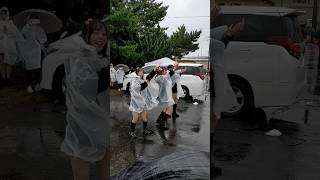 #館鼻岸壁朝市#日本一朝早く会える#雨#pacchi#八戸アイドル