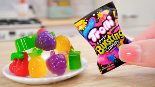 DIY Miniature Trolli Fruit Gummy Ideas | Satisfying Tiny Food & Candy Party | Mi