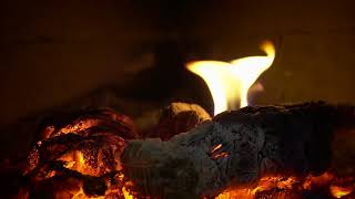 NEW! 4 Hours of Relaxing Crackling Fireplace (Burning Fireplace Sound ONLY)