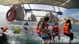 Los Cabos Mexico, land's end tour clear boat! (Cabo Unleashed)