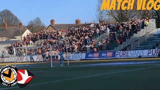 *NOT BLAMING THE REFEREE ! AWAY PYRO \u0026 MENTAL LIMBS !* Newport County V Cheltenham Town