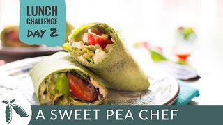 DAY 2: Chicken \u0026 Hummus Greek Wrap | A Sweet Pea Chef