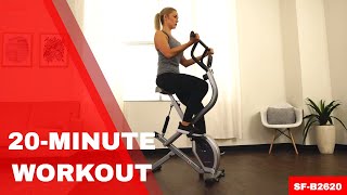 20-Minute Workout - 2-in-1 Rowing Upright Exercise Bike
