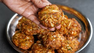 Cabbage Kebab Recipe | Veg Kebab Recipe | Crispy Cabbage Onion Snacks Recipe | N'Oven