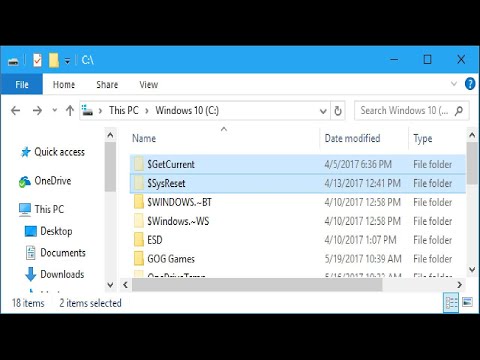 What Are the $GetCurrent and $SysReset Folders, and Can You Delete Them?