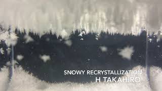 中学理科実験SP#1 雪のような再結晶 snowy recrystallization chemistry Experiment