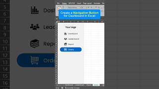 Create a Navigation Button for Dashboard in Excel. #ExcelTips #DashboardDesign #ExcelHacks