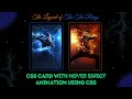 Responsive Card Hover Effects Using HTML CSS Only | Keyframe Effects