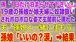 【スカッと総集編】孫「1日だけ泊まらせて下さい…」19歳の孫娘が娘夫婦に奴隷扱いされ、我が家の玄関前に現れた。夫「孫娘と一緒に住もう」孫娘「いいの？涙」結果