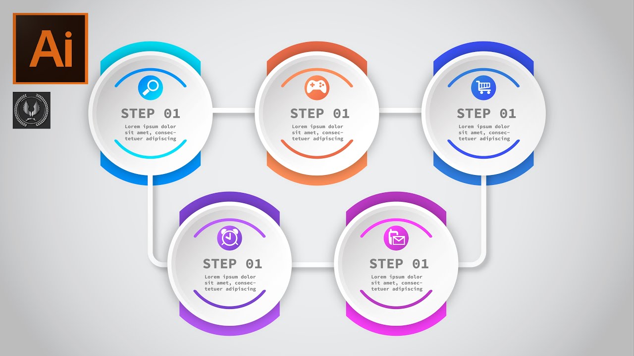 Infographic Tutorial Illustrator Cc Francais Langue Surprise
