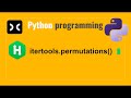 permutations() | Hackerrank | Python | itertools.permutations() | Programming | Coding