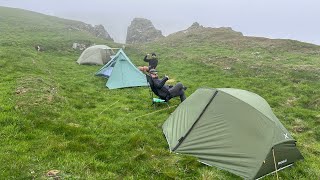 A Foggy Wild Camp on a Cliff Edge