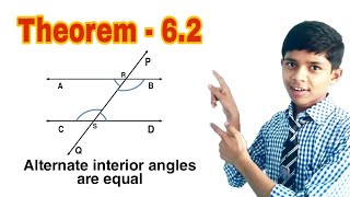 Theorem 6.2 - Class 9th - Alternate interior angles are equal