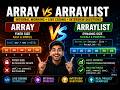 Array vs ArrayList in Java | Internal Working + Live Coding + Interview Questions #javainterview
