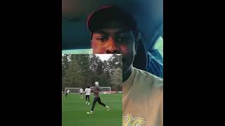 Samuel Chukwueze humiliating his goalkeeper during training 😁