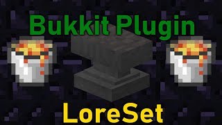Minecraft - LoreSet Plugin Showcase/Tutorial