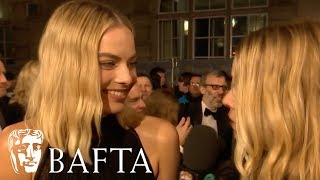 Margot Robbie Red Carpet Interview | EE BAFTA Film Awards 2018