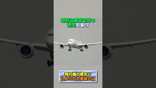 飛行機の便名に込められた意味とは