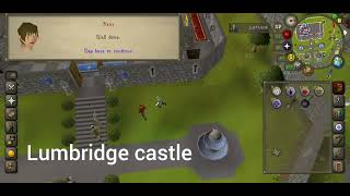 Always walking around the castle grounds beginner clue scroll step:(OldschoolRunescape)(F2P)(Mobile)