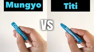 Mungyo Oil Pastels VS Titi Oil Pastels | Oil Pastel Blending Review Comparion