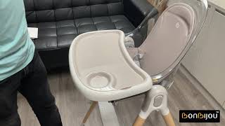 Bonbijou Rocco High Chair (How To Operate Tray Table)