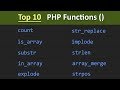 Top 100 PHP Functions ( 1 - 10 ) | Learn PHP Programming
