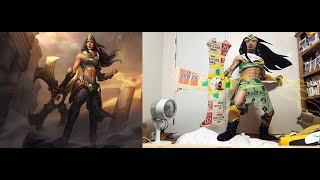 롤에 나오는 시비르 코스프레 해봤다. ( League of Legends Sivir Cosplay LOL 리그 오브 레전드 챔피언 코스  )