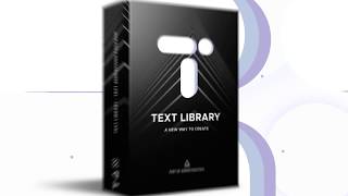 Text Library - Handy Text Animations (Top After Effects Templates)