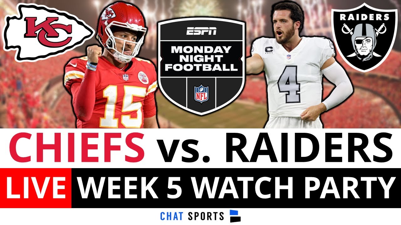 Chiefs Vs. Raiders Live Streaming Scoreboard, FREE Play-By-Play ...